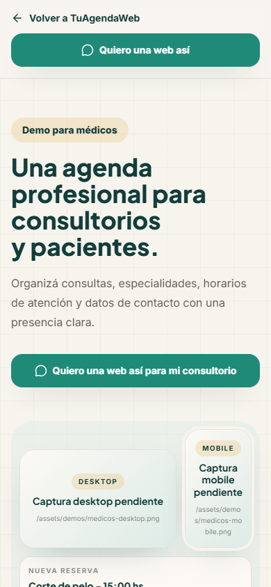 Captura mobile Consultorios